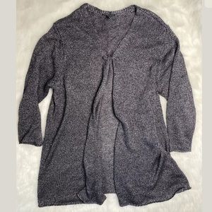 Eileen Fisher Linen Blend Open Cardigan Pin Sz XL